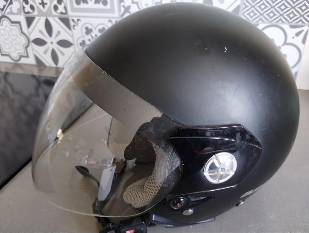 Helm brommer scooter, Fietsen en Brommers, Ophalen of Verzenden