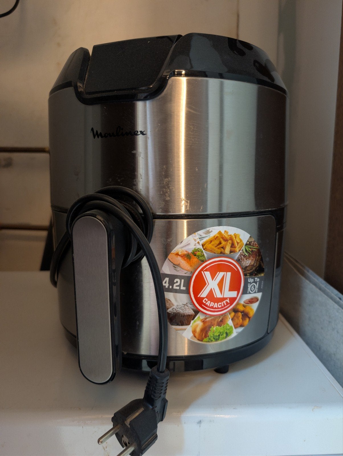 Moulinex airfryer, Ophalen, Gebruikt, Airfryer, 1500 gram of meer