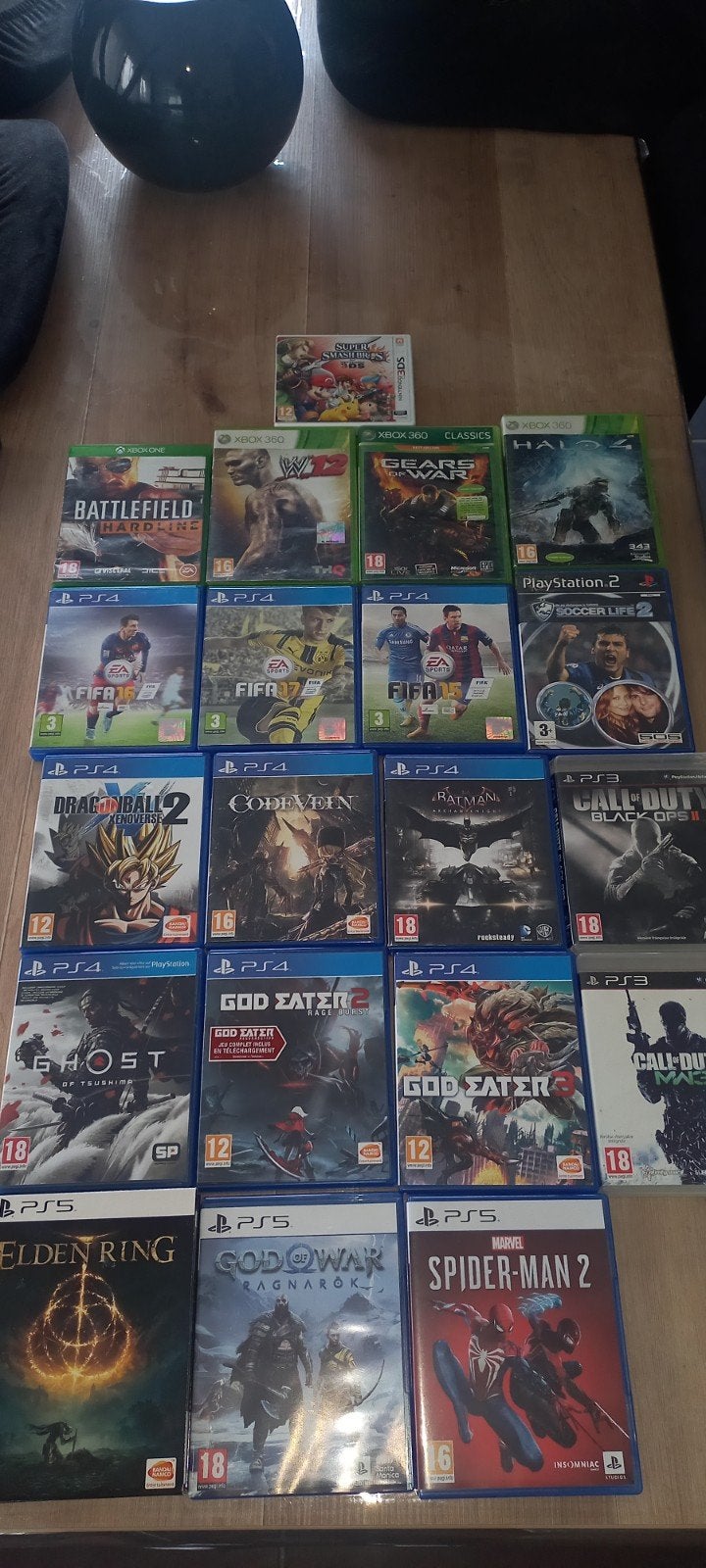 Je vend lot jeux vidéo