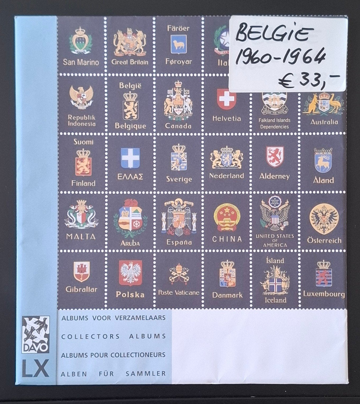 Belgique : Pages de Davo pour les années 1960/64., Timbres & Monnaies, Timbres | Europe | Belgique, Enlèvement ou Envoi