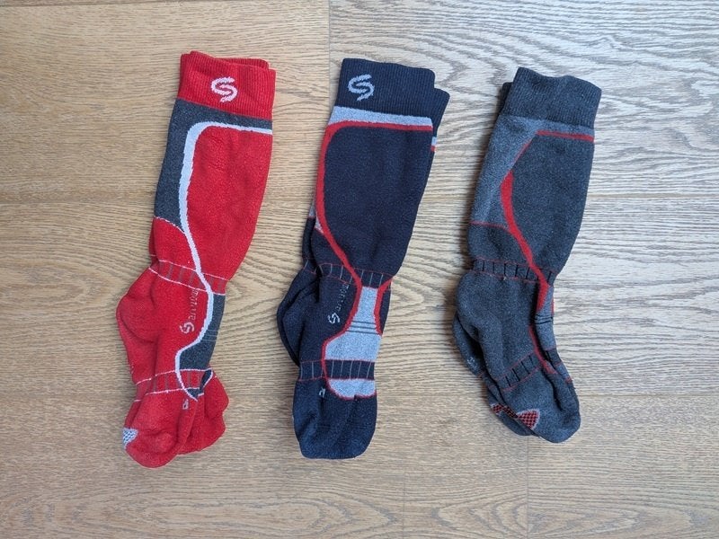 ski enfant - chaussettes de ski pointure 32-34, Ophalen, Gebruikt, Ski