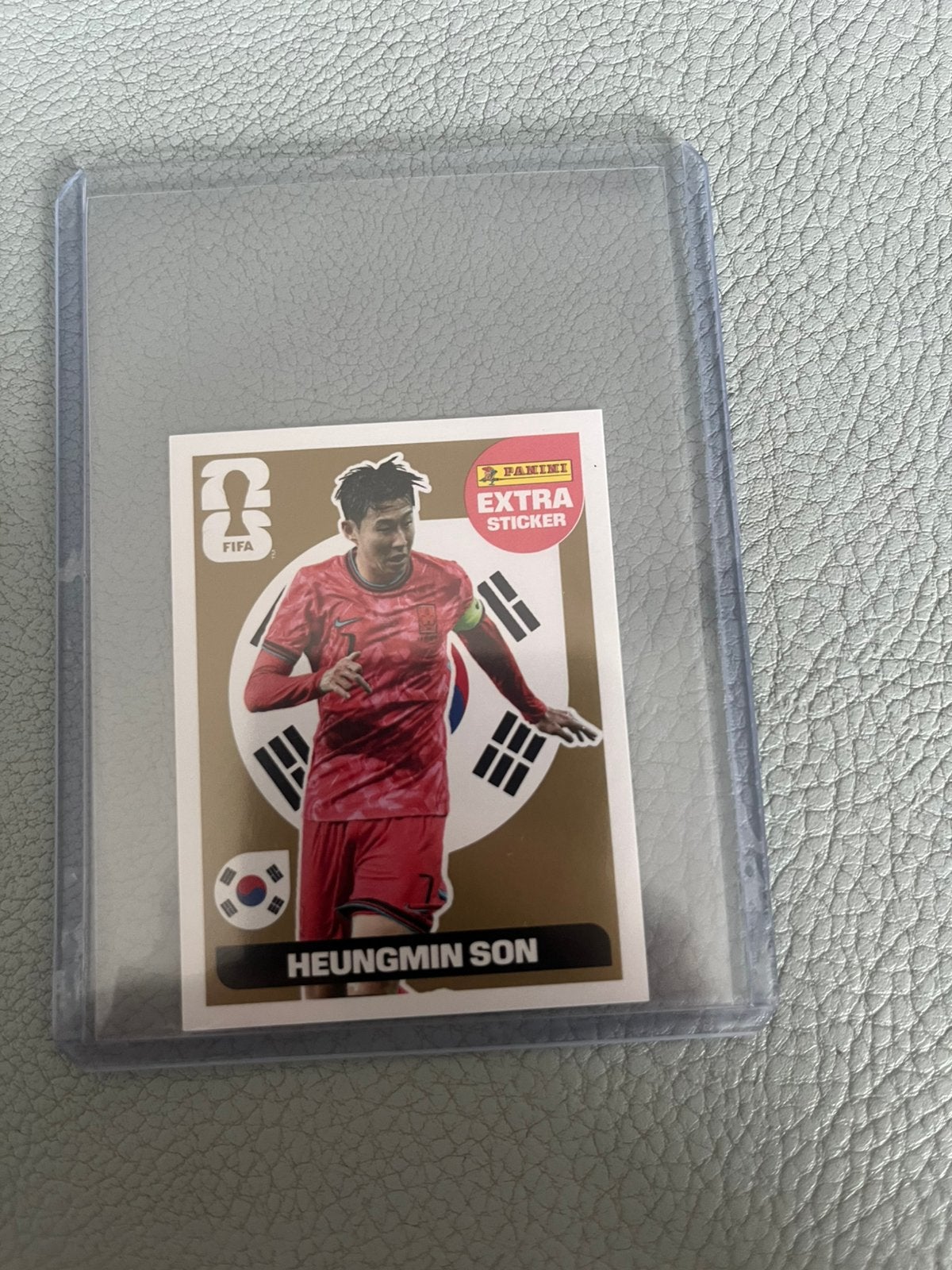 Autocollant supplémentaire Panini Heung Min Son doré, Enlèvement, Comme neuf, Autocollant