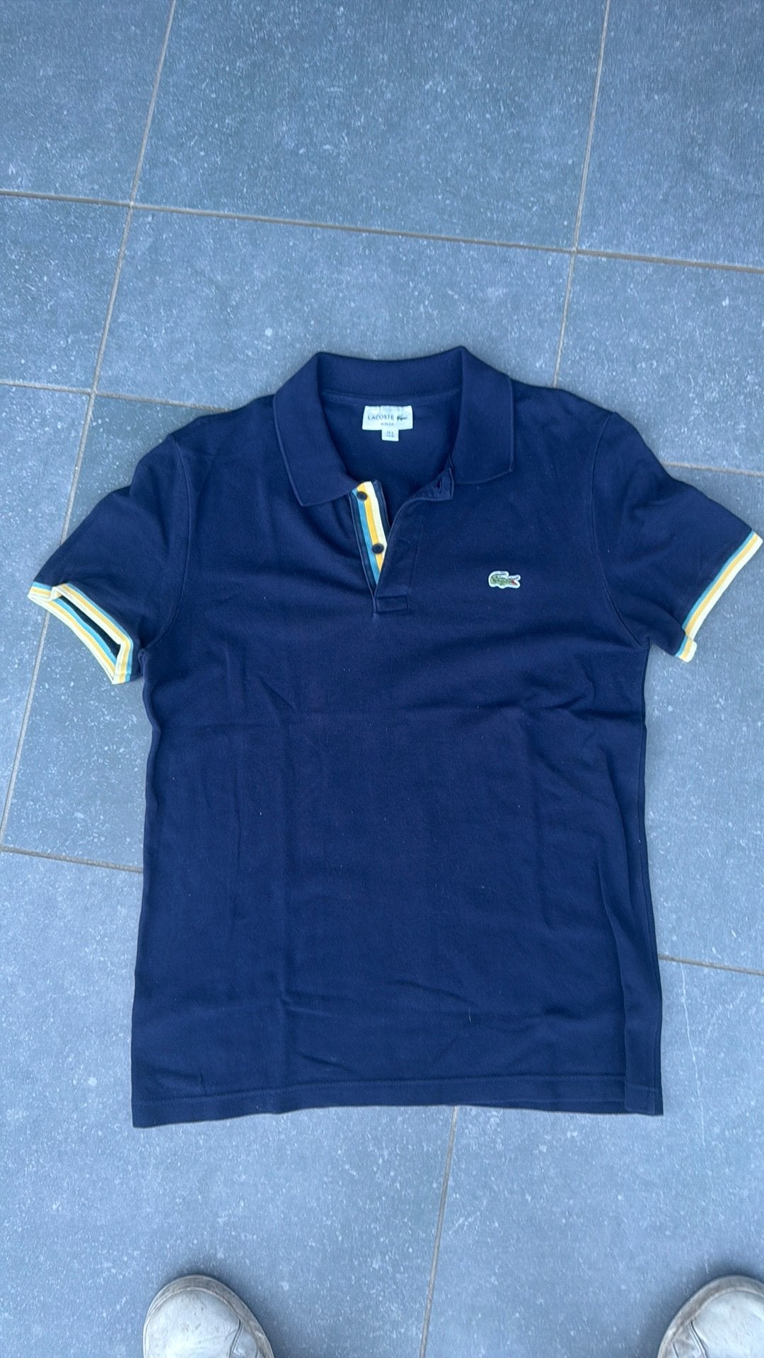 Polo Lacoste, Kleding | Heren, Polo's, Ophalen of Verzenden, Gedragen, Maat 48/50 (M), Blauw
