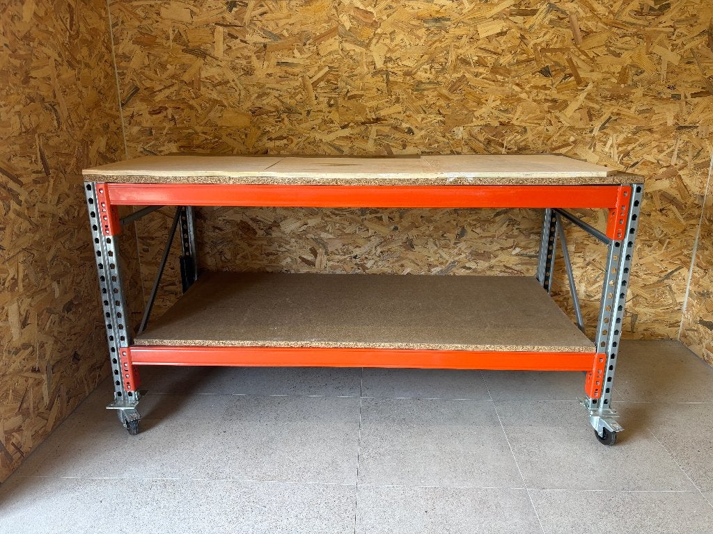 Modulaire werkbank met stalen liggers, Enlèvement, Utilisé, 70 à 120 cm