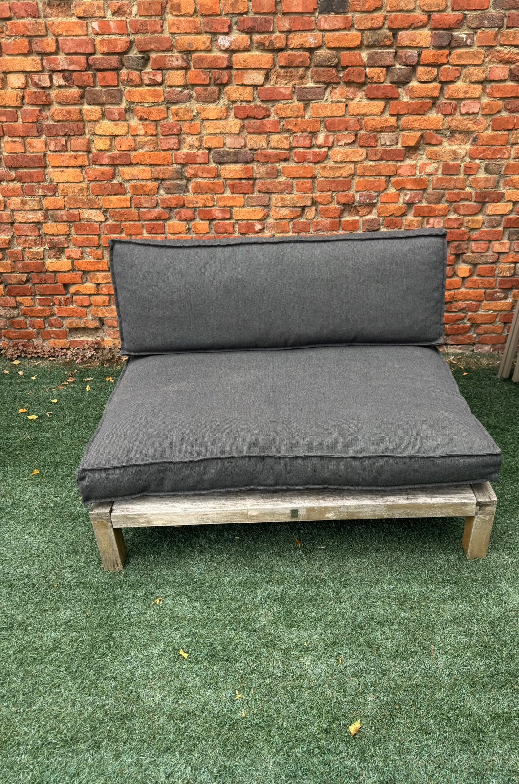 Zitbank, Tuin en Terras, Gebruikt, Hout, Ophalen, 2 zitplaatsen