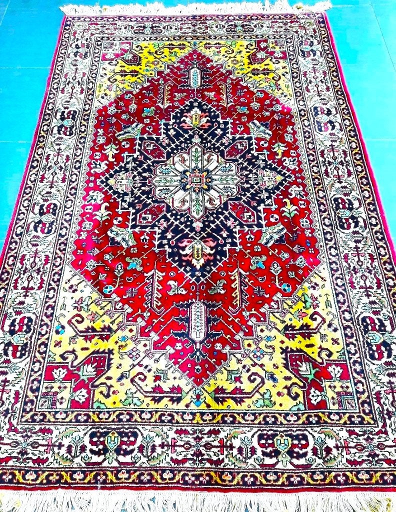 Perzisch handgeknoopt tapijt (Tabriz) 270 x 180 cm, Antiek en Kunst, Ophalen