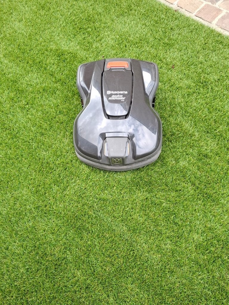Husqvarna 305 elektrische grasmaaier, Tuin en Terras, Ophalen, Gebruikt, Husqvarna, Met regensensor