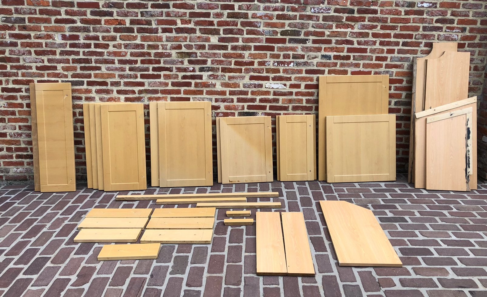 Houten panelen, te gebruiken voor verschillende doeleinden, Ophalen, Gebruikt, Beuken, Plank