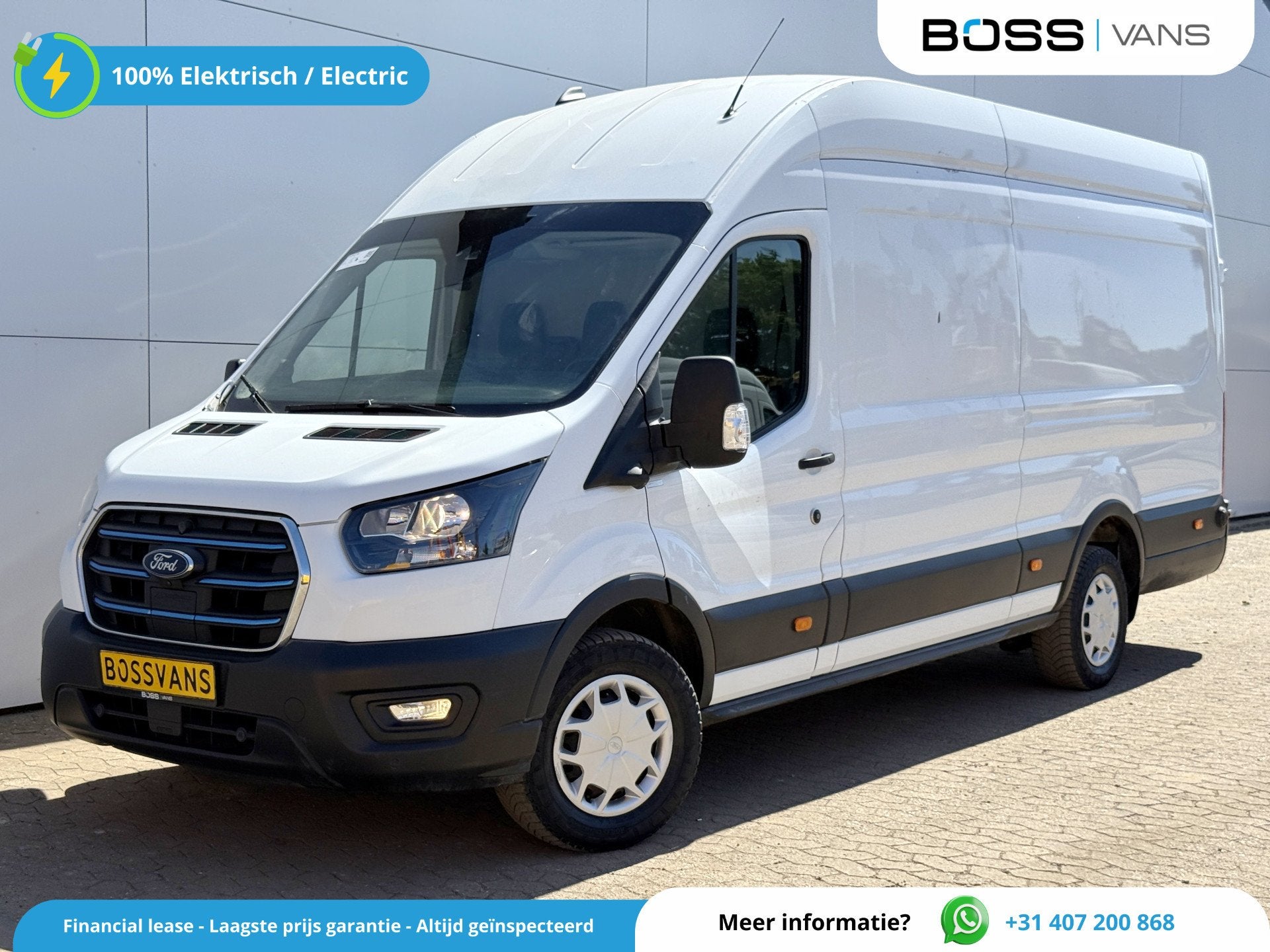 Ford E-Transit 68kWh 184PK L4H3 Elektrisch 317km WLTP 98.1%, 34 min, Achat, 135 kW, Entreprise