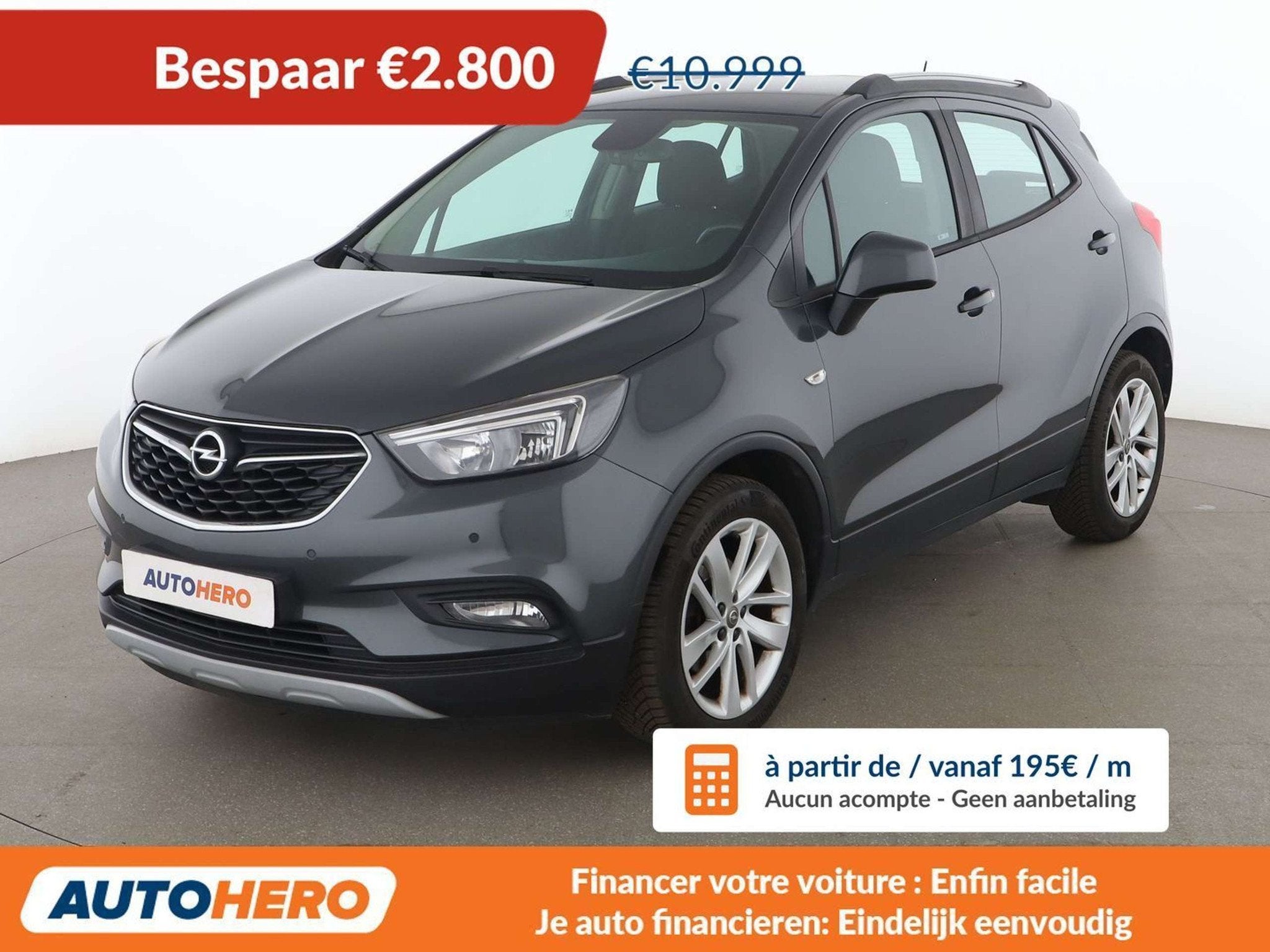 Opel Mokka X 1.6 Active Start/Stop, Autos, 1355 kg, Argent ou Gris, Achat, MokkaX