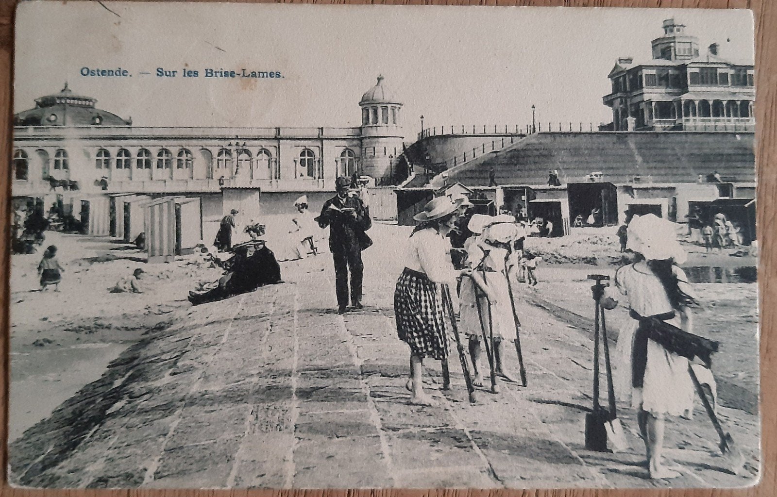 OOSTENDE OSTENDE sur le brise-lames 1909, Enlèvement ou Envoi