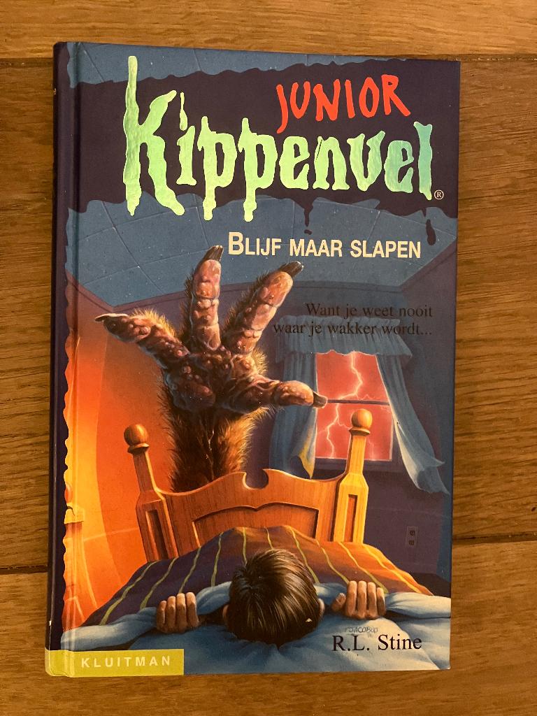 Junior Kippenvel - Blijf maar slapen, Boeken, Ophalen of Verzenden, Zo goed als nieuw, R.L. Stine, Fictie algemeen