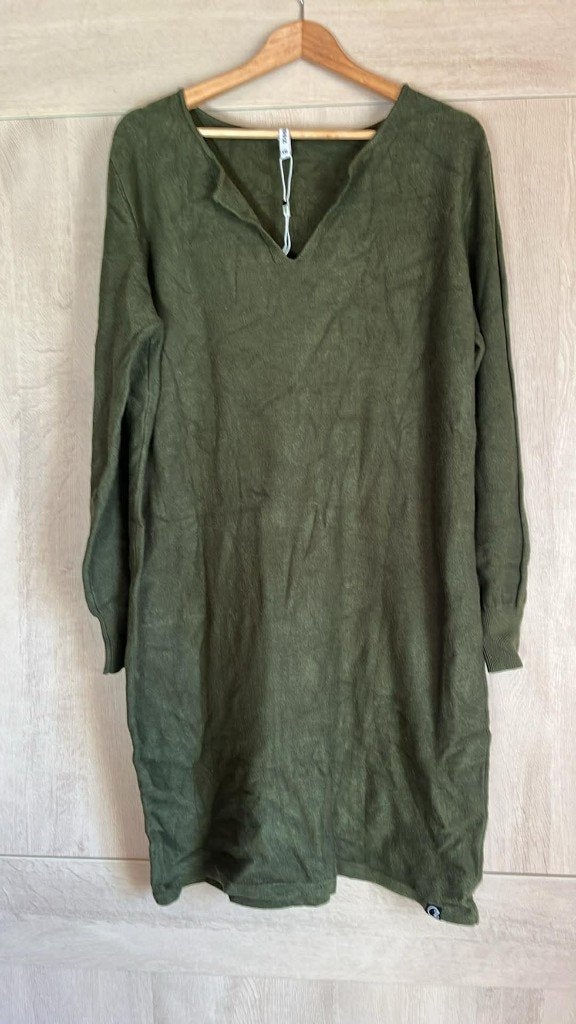 kleed groen breistof zoso xxl 50, Enlèvement ou Envoi, Vert, Robe, Porté