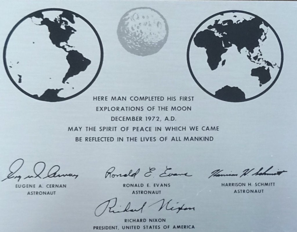 Memorabilia conquête de l'espace: Mission Apollo 17, Enlèvement ou Envoi, Utilisé