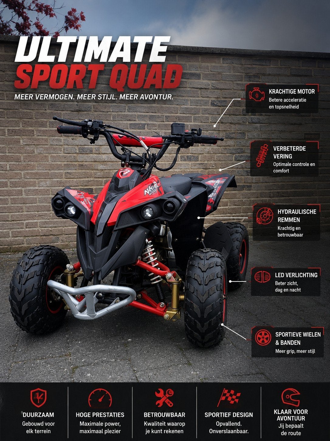 quad 125cc, 125 cm³, Nitro, Enlèvement, Utilisé