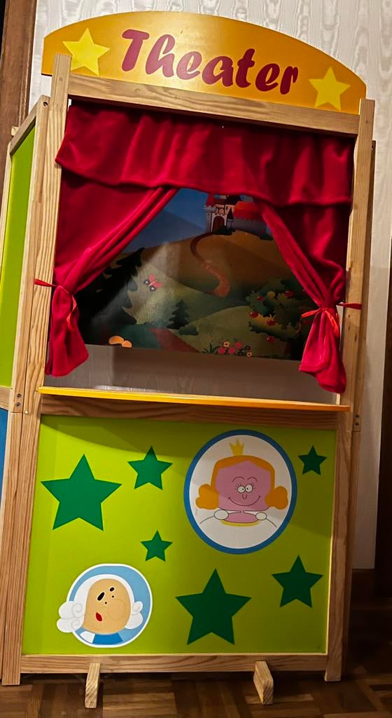 Poppenkast, Ophalen, Gebruikt
