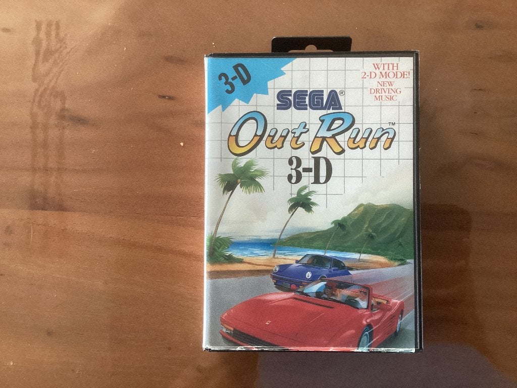 Outrun 3-D Sega master system boxed, Games en Spelcomputers, Ophalen of Verzenden, Gebruikt, Master System