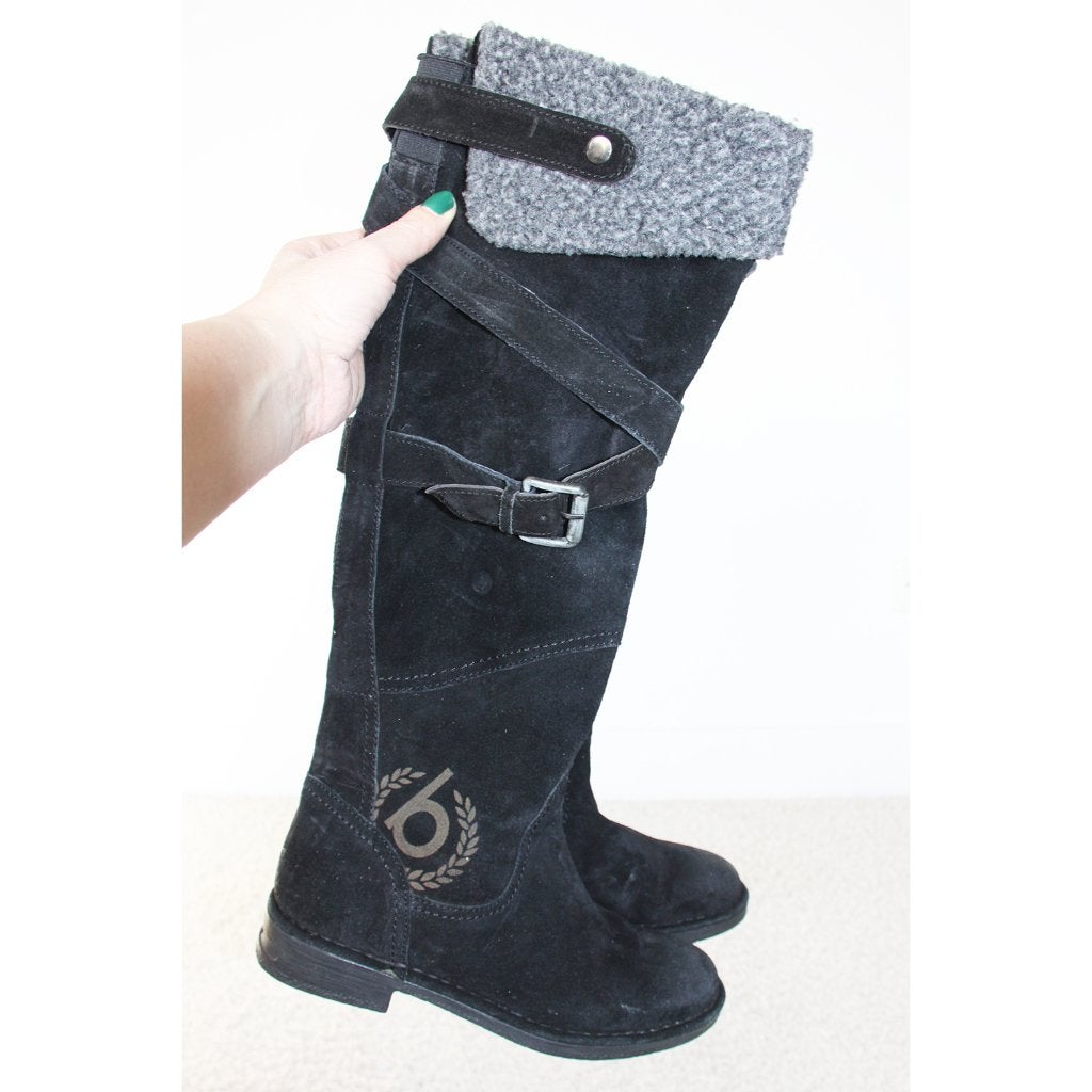 Zeer Mooie Suede Bugatti Laarzen s16 (Maat 37) € 65,-, Hoge laarzen, Verzenden, Zwart, Nieuw