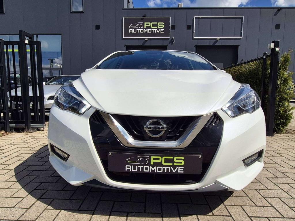 Nissan Micra 1.5 dCi / 2017 / Diesel / 12 maanden Waarborg, Auto's, Stof, Gebruikt, Wit, USB