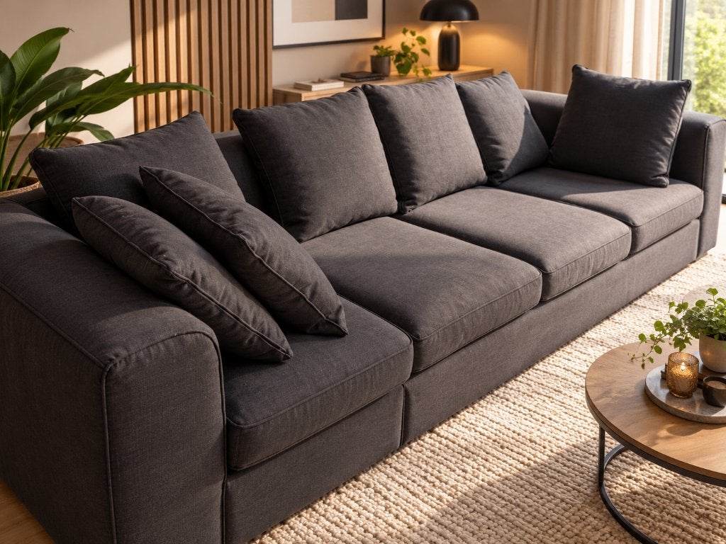 Zetel - Stof. 4Zit / 2 zit, Ophalen, 250 tot 300 cm, 75 tot 100 cm, Zo goed als nieuw