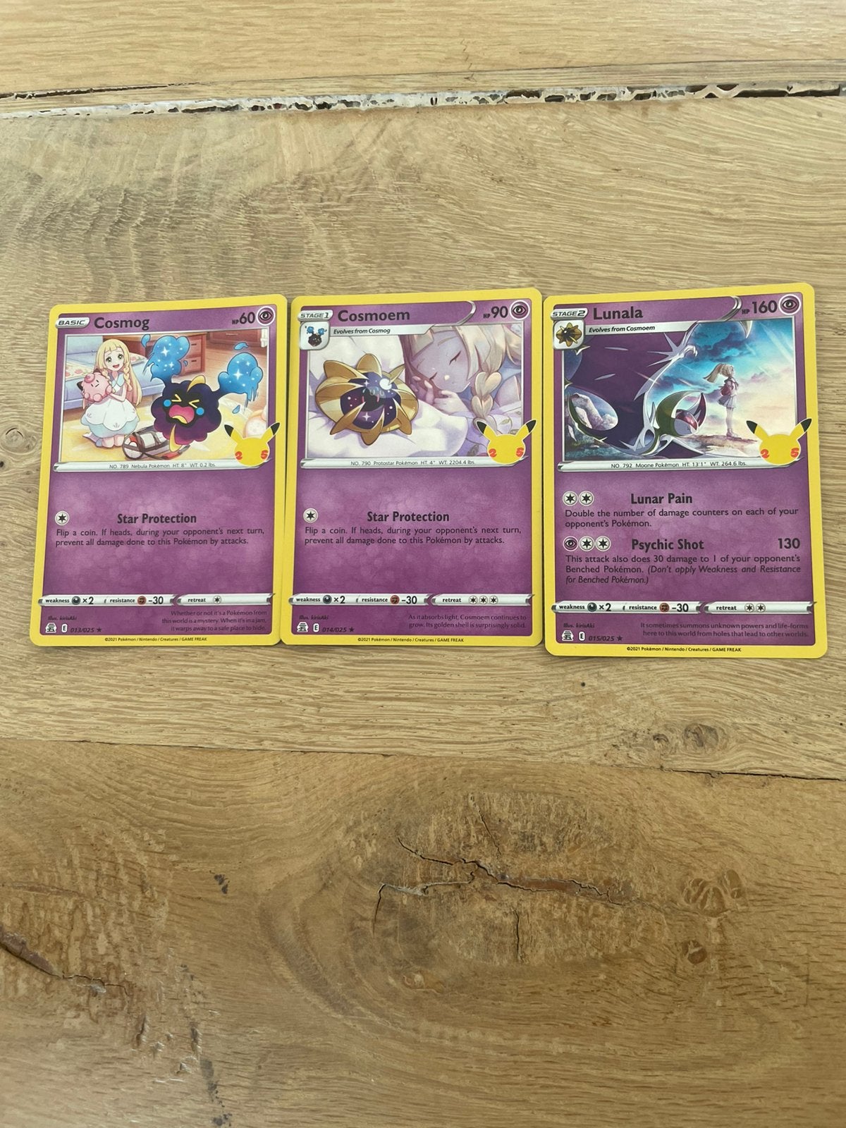 Célébrations des cartes Pokémon COSMOG/COSMOEM/Lunala, Enlèvement ou Envoi, Comme neuf
