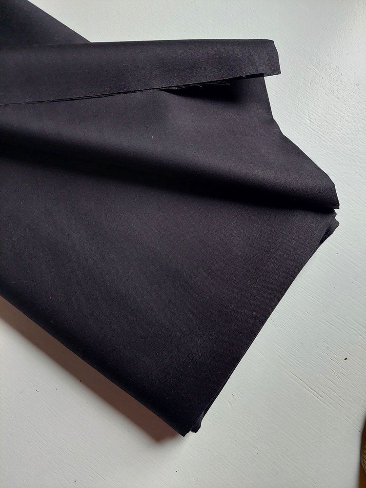 6232) coton au mètre noir uni, Hobby & Loisirs créatifs, Tissus & Chiffons, Neuf, Enlèvement ou Envoi, Coton, 120 cm ou plus