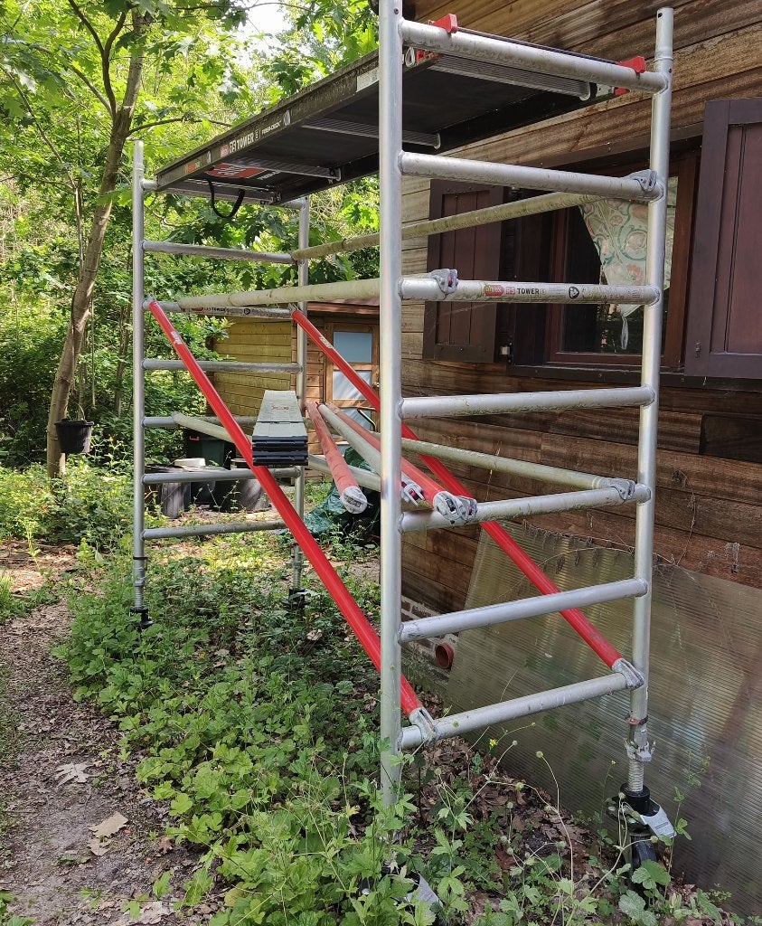 Steiger in goede staat., Doe-het-zelf en Bouw, Ophalen, 5 meter of hoger
