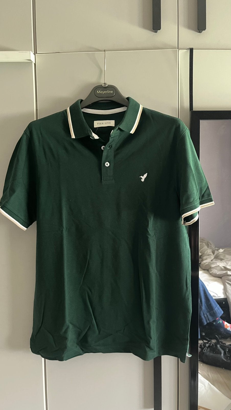 Donker groene polo, Ophalen of Verzenden, Zo goed als nieuw, Maat 48/50 (M), Groen