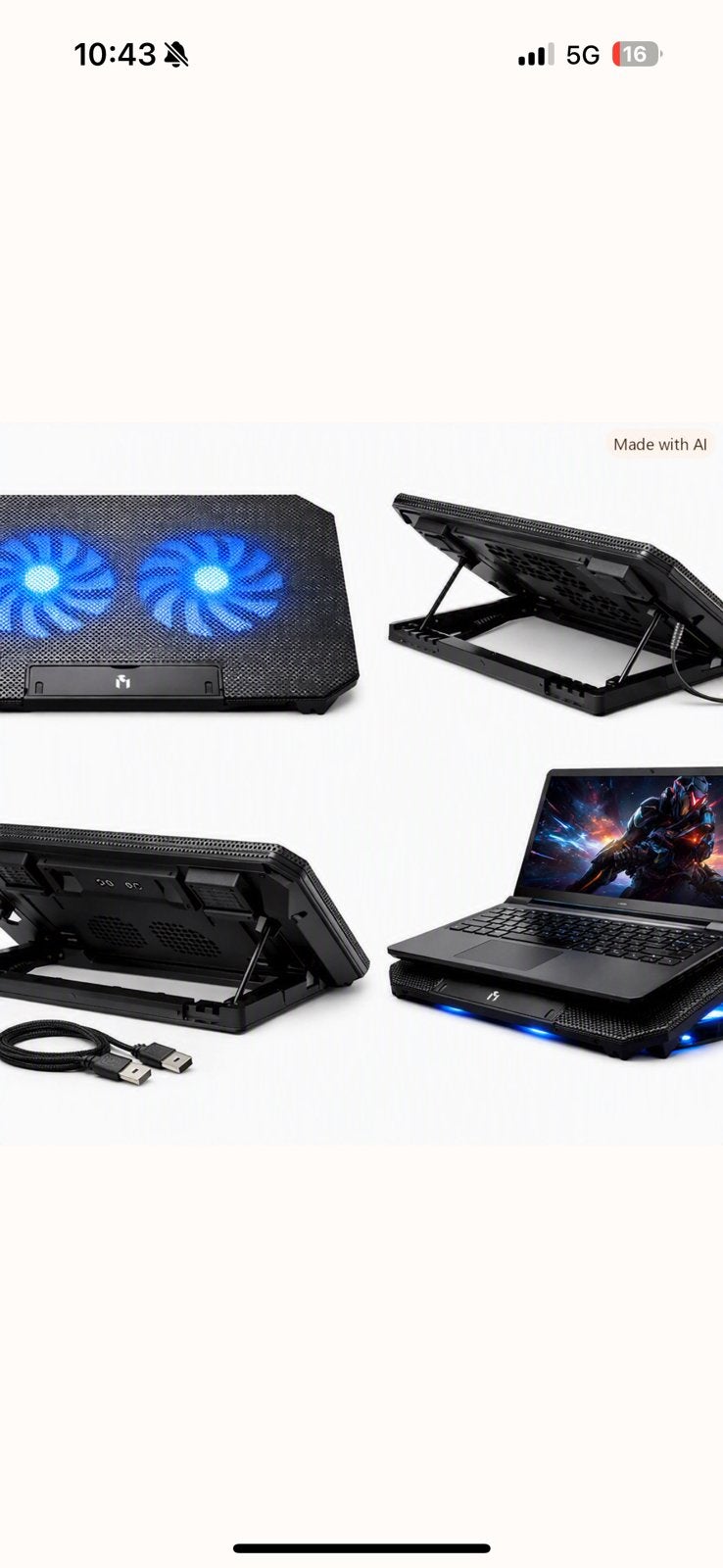 Supports d’ordinateur portable, Informatique & Logiciels, Enlèvement ou Envoi, Comme neuf