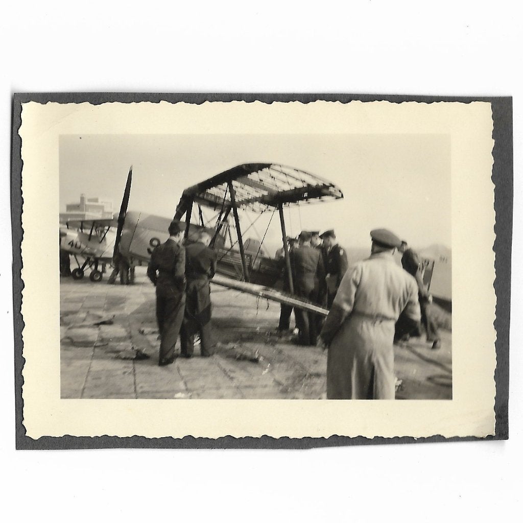 Belgische luchtmacht - beschadigd vliegtuig, Ophalen of Verzenden, Luchtmacht, Foto of Poster