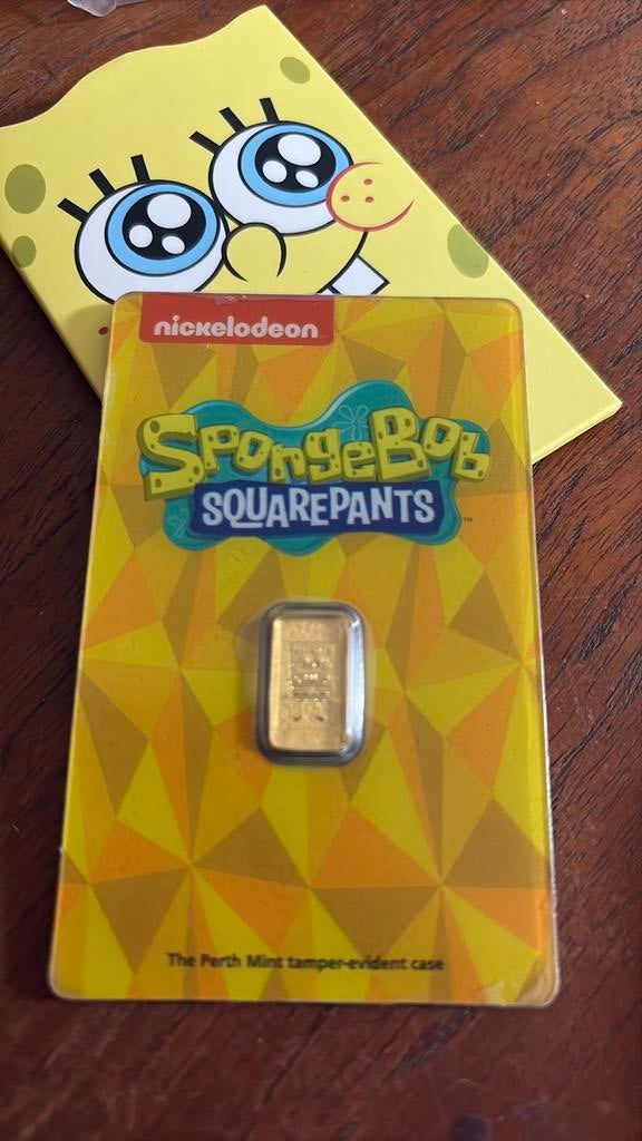 Goudbaar Spongebob 1gram, Enlèvement, Or