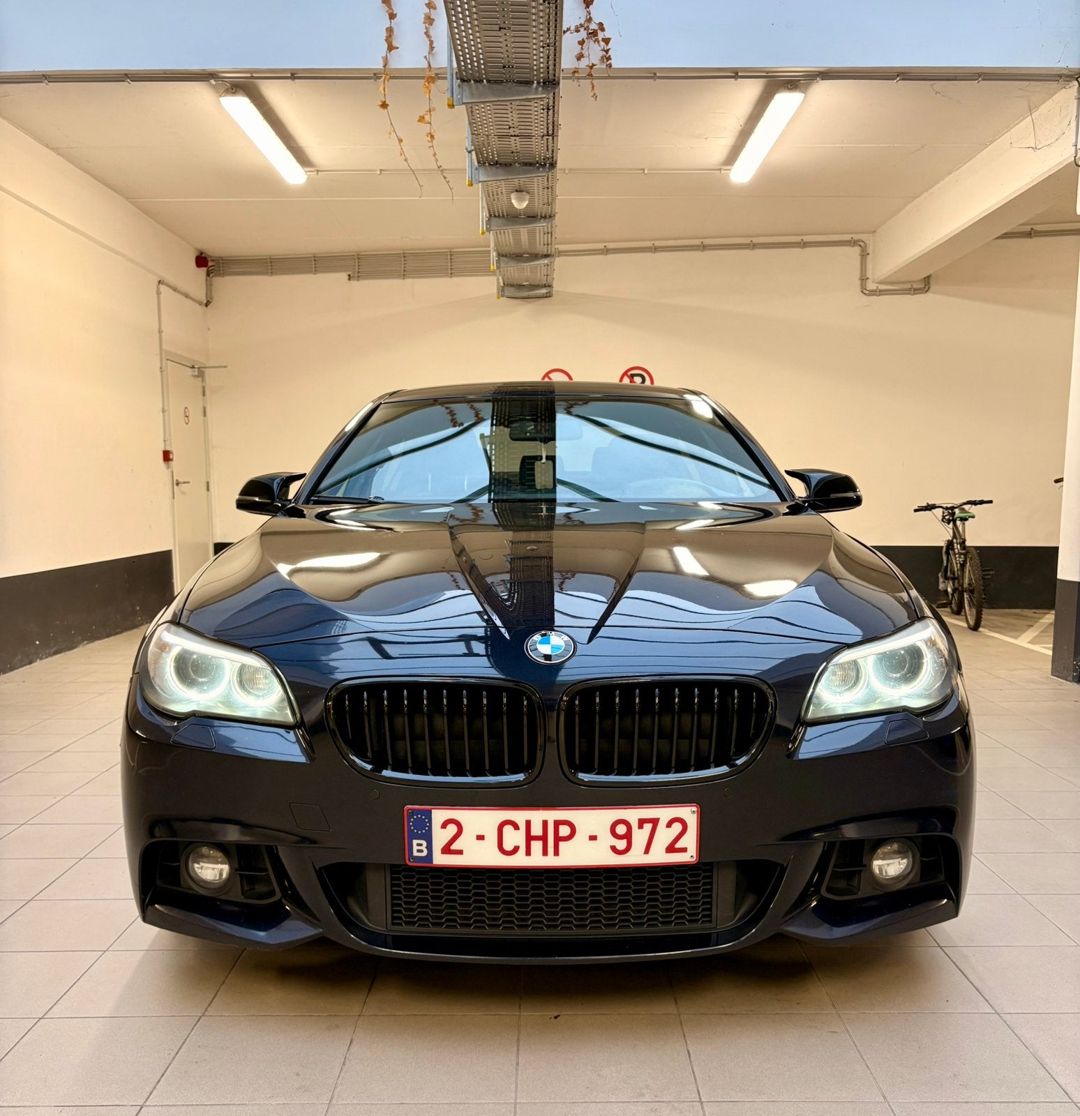 BMW 518D F10 euro 6b, Autos, Euro 6, Noir, 5 portes, Automatique