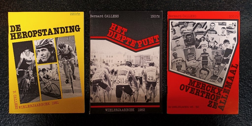 Wielerboeken (3 stuks), Boeken, Sportboeken, Verzenden, Zo goed als nieuw, Bernard Callens, Lopen en Fietsen