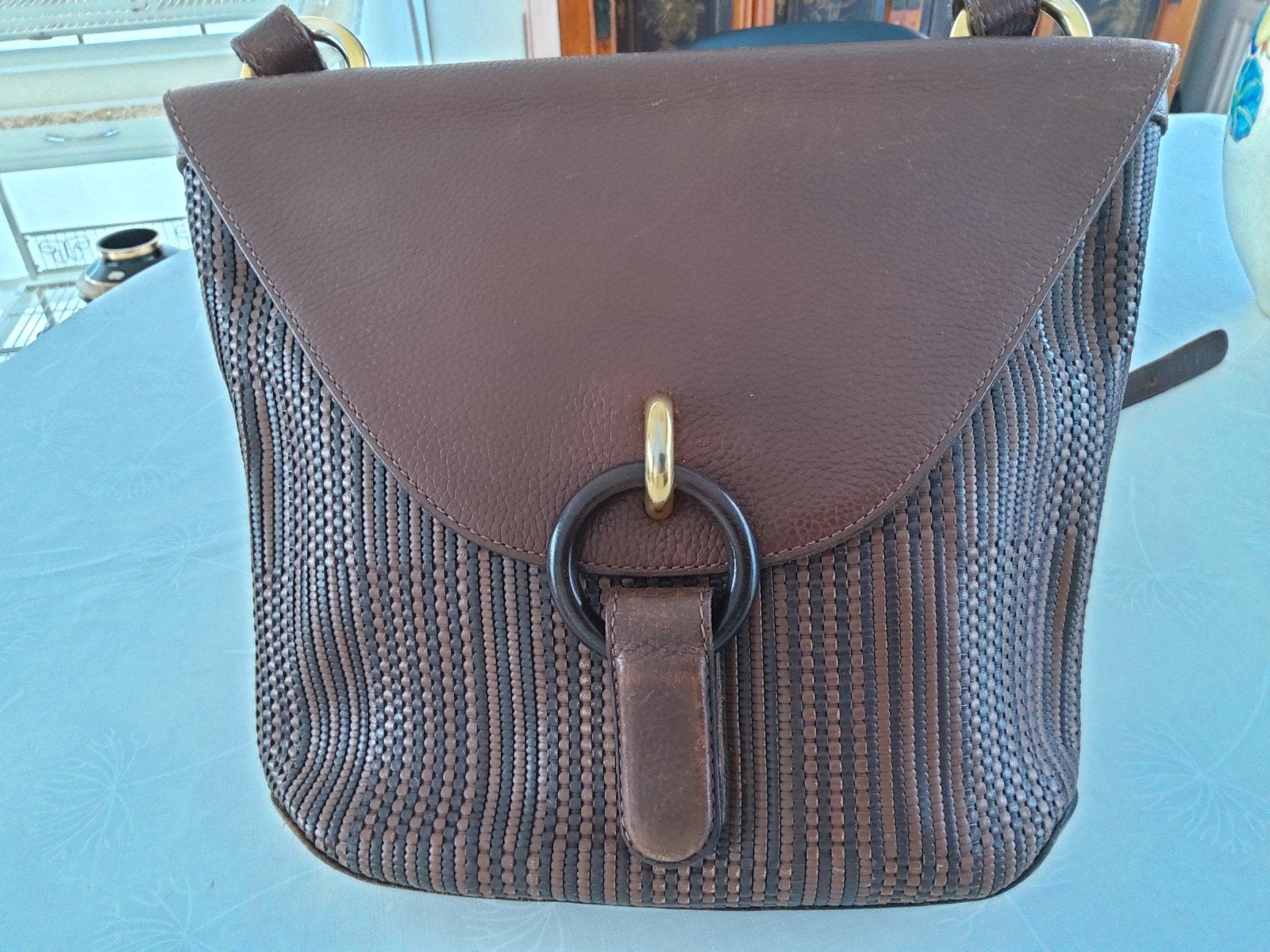Delvaux  Mimosa schoudertas, Enlèvement ou Envoi, Brun