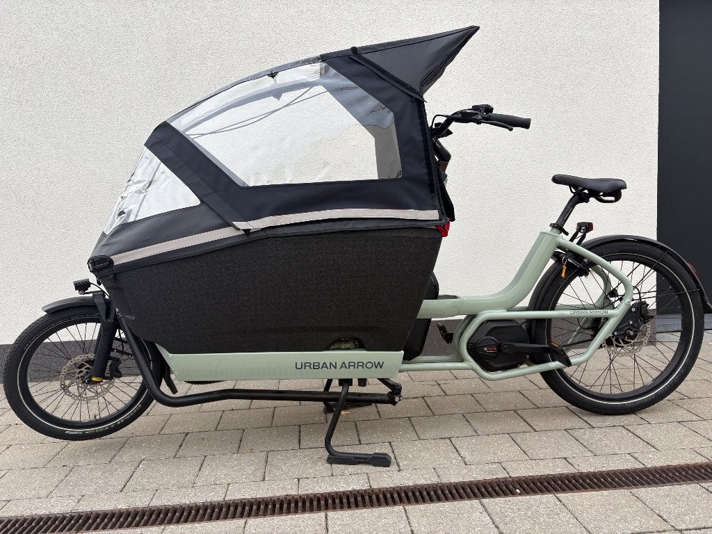 Bakfiets Urban Arrow FamilyNext Advanced Automatiq 2025, 3 kinderen, Velgrem, Elektrisch, Zo goed als nieuw