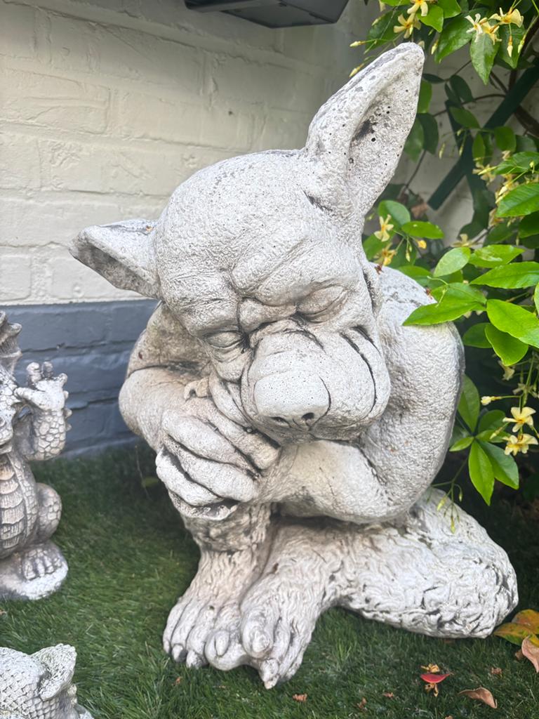 Gargoly 45cm beton, Tuin en Terras, Ophalen, Zo goed als nieuw, Beton