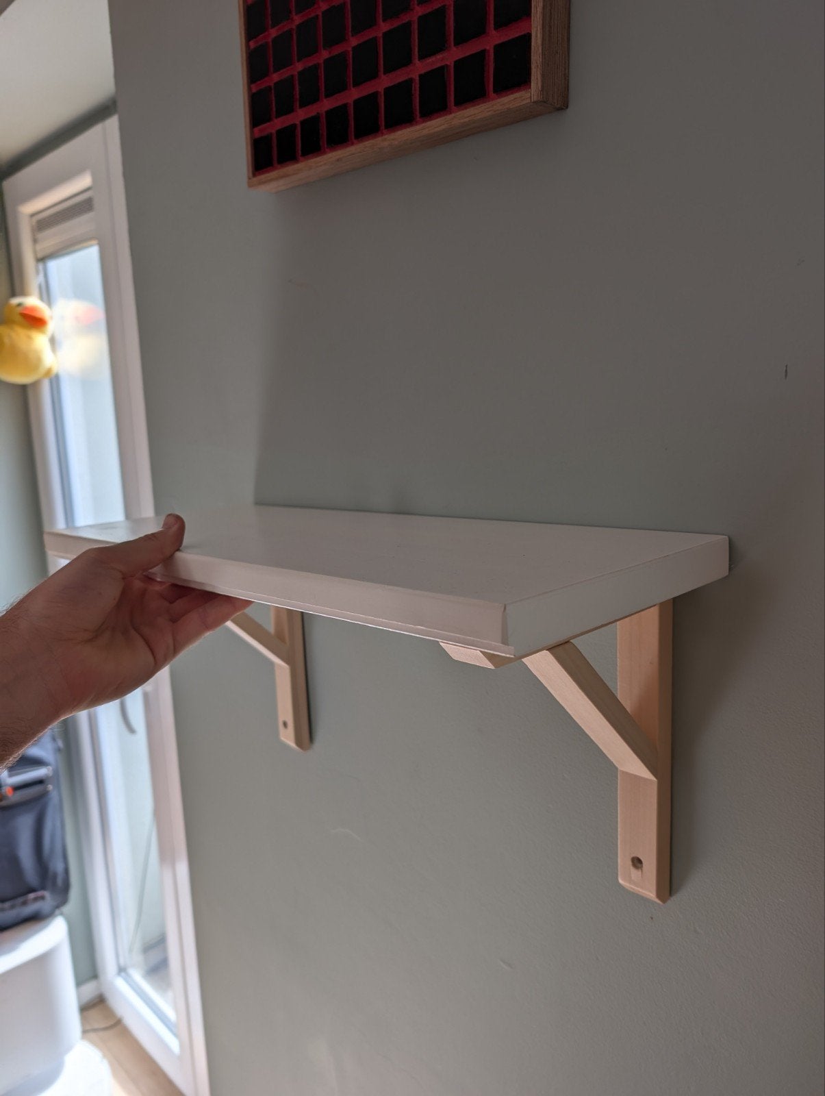 Set van 3 witte wandplankjes, Enlèvement