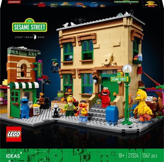 LEGO Ideas 123 Sesame Street - 21324, Ophalen, Lego, Nieuw, Ideas
