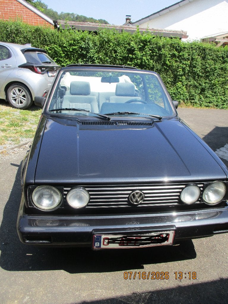 Voorouder VW Cabriolet Golf 1, Auto's, Volkswagen, Voorwielaandrijving, 4 zetels, Stof, 4 cilinders