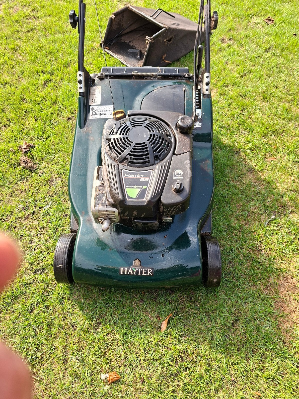 Hayter grasmaaier 56 cm, Tuin en Terras, Grasmaaiers, Ophalen, Cirkelmaaier, Gebruikt, Versnellingen