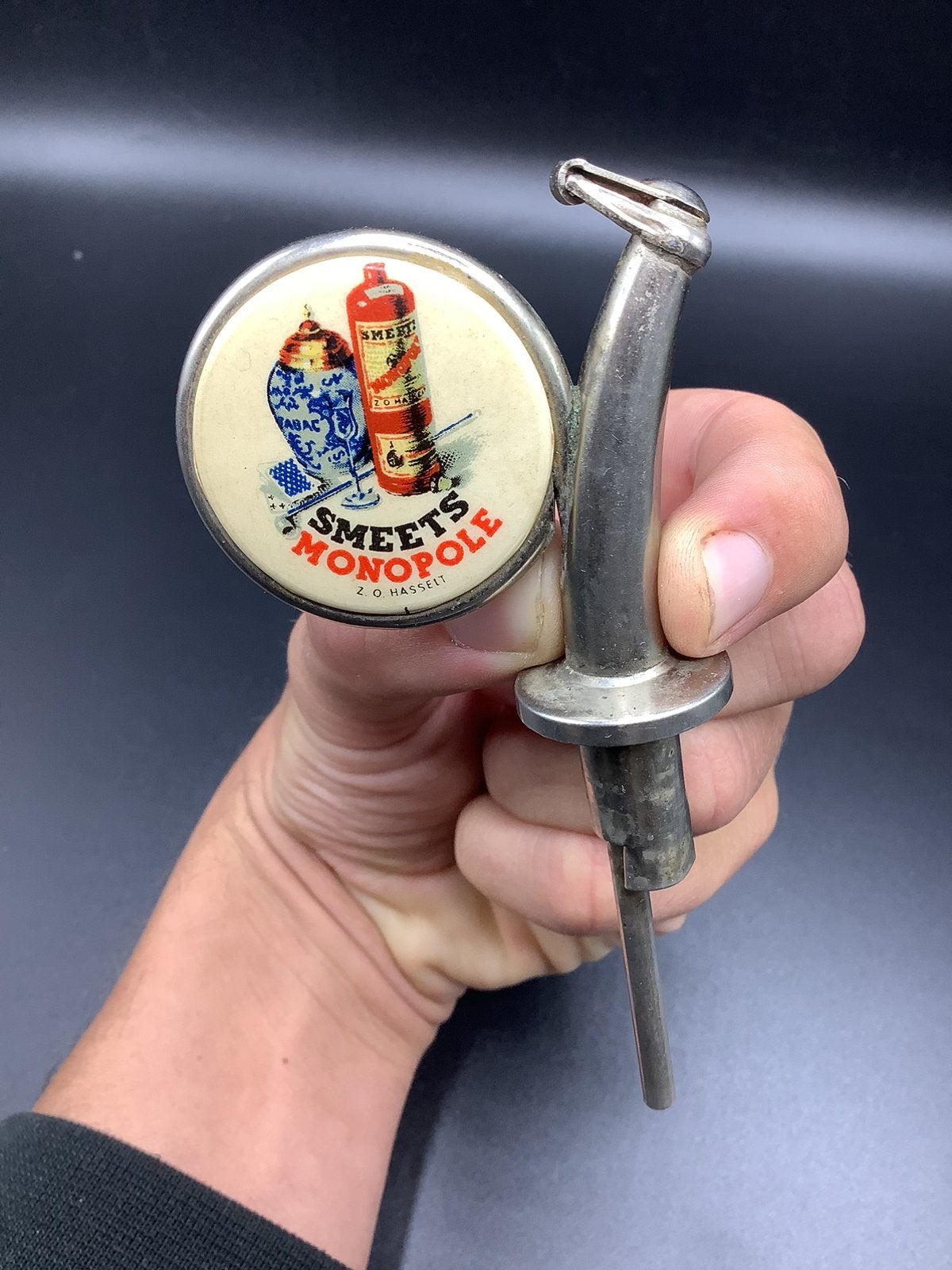 Oud Smeets Monopole jeneverbesdoser, Ophalen of Verzenden, Zo goed als nieuw