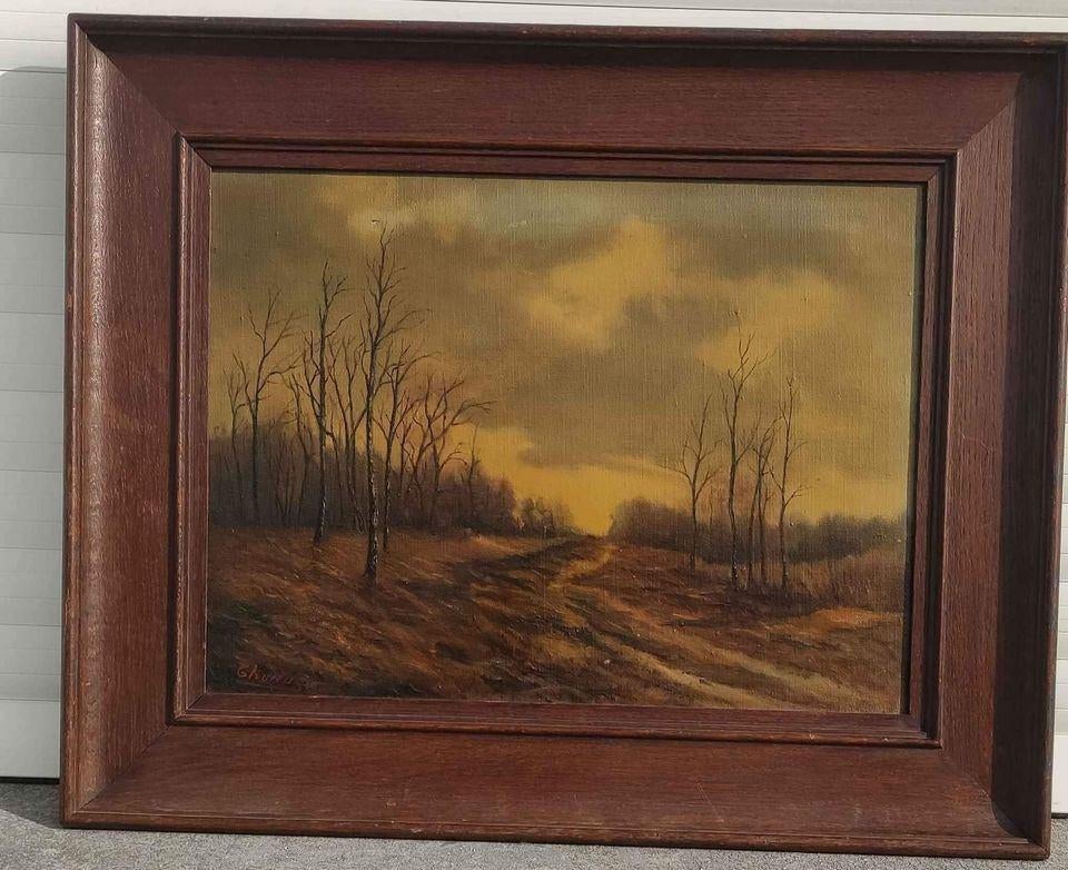 huile sur toile paysage signe lucien thunus, Antiquités & Art, Art | Peinture | Classique, Enlèvement ou Envoi