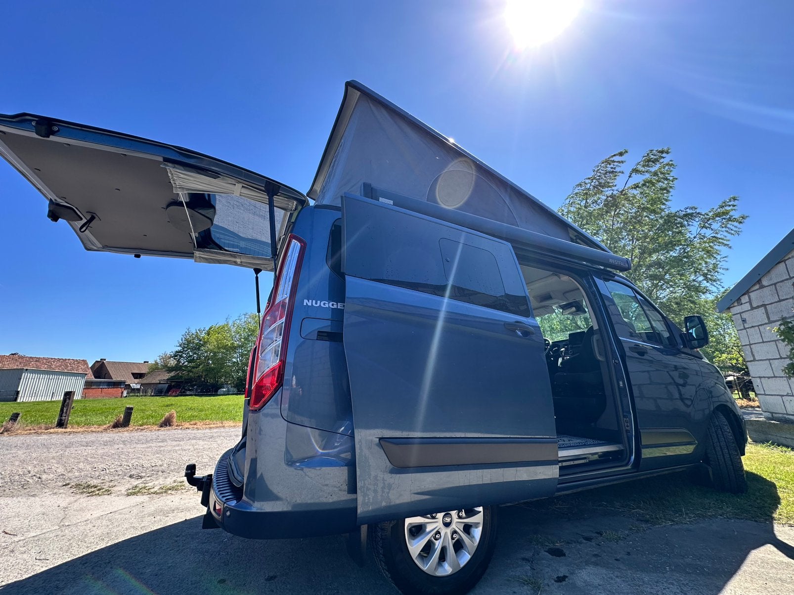 Campervan Ford Nugget 2025 5 personen nieuw slechts 4.500 km, Chemisch toilet, Diesel, Particulier, Ford