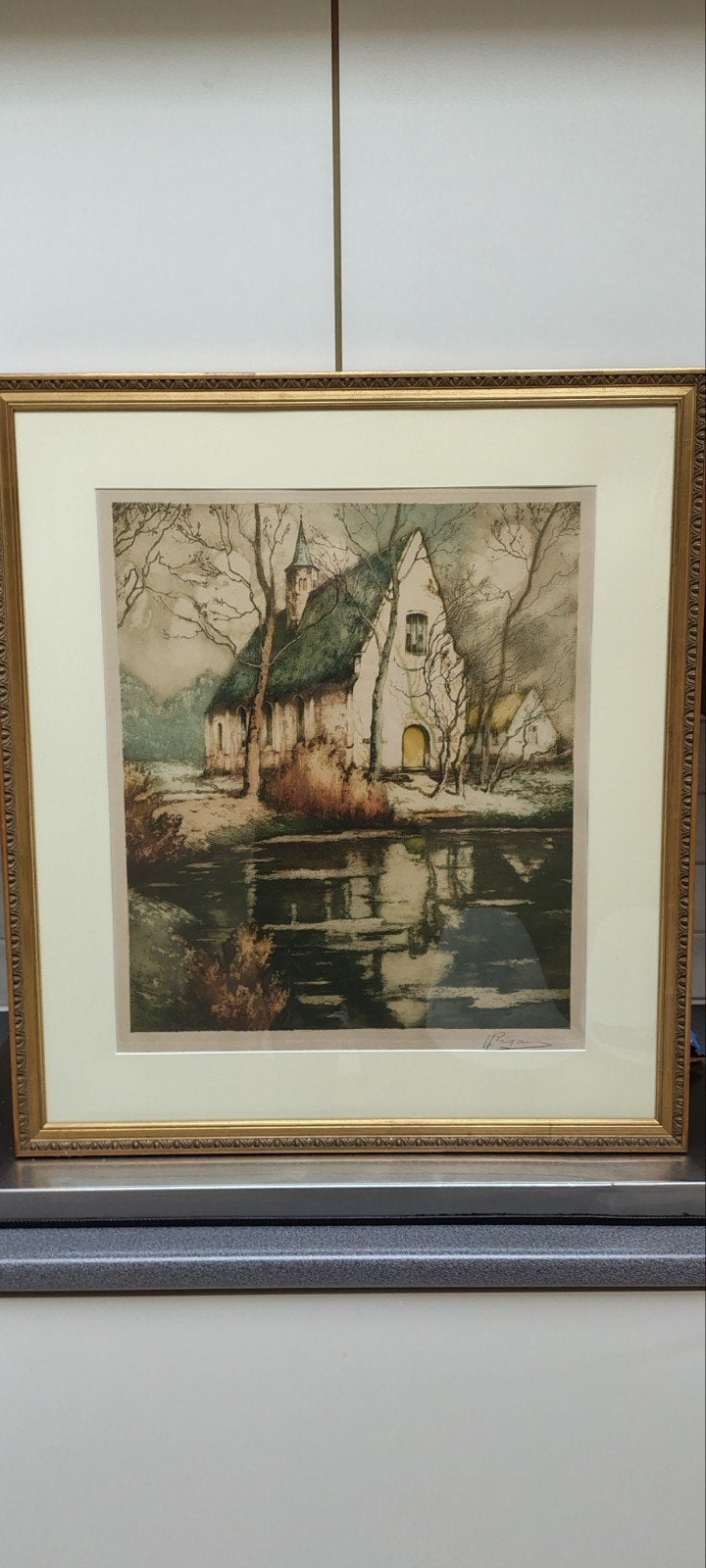 Schilderij Louis Rigaux, Antiek en Kunst, Ophalen, Doek, Impressionistisch, Gesigneerd