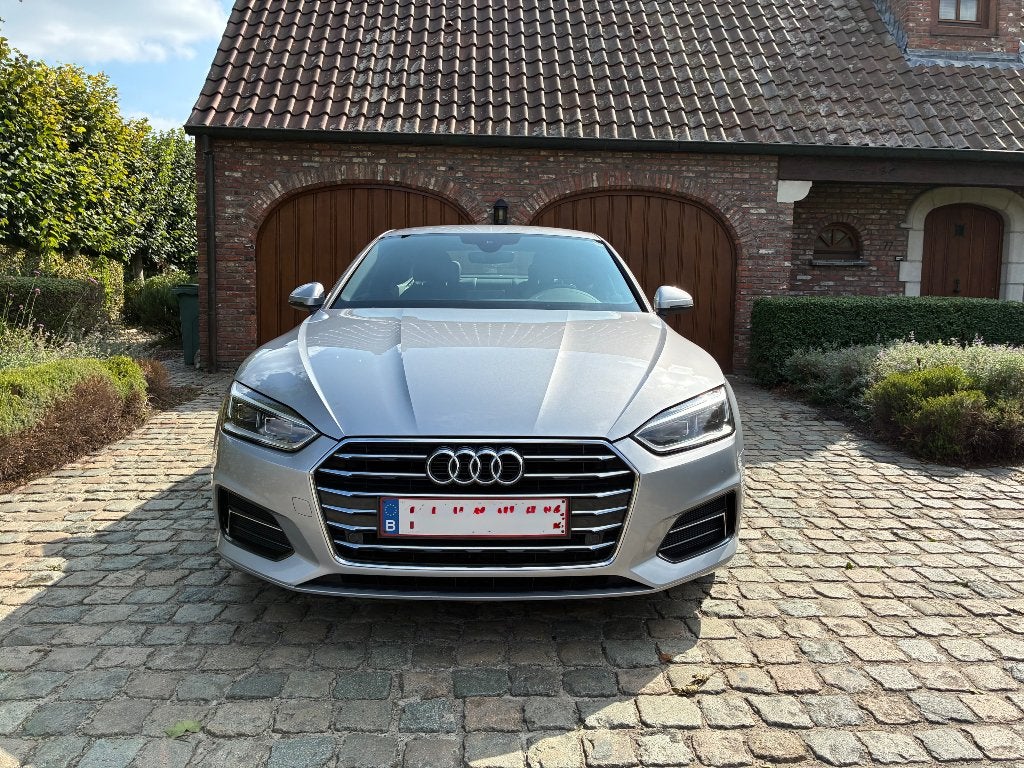 Audi A5 Coupé TDI 190pk, Autos, Audi, Cuir, Argent ou Gris, Achat, Euro 6