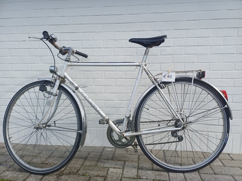 herenfiets met buisshifters, Enlèvement, Utilisé, Frein sur jante, Vitesses