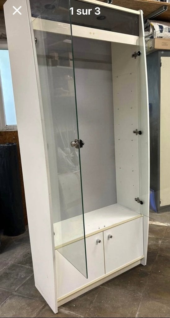 Armoire vitrine en verre districos D1, Huis en Inrichting, Kasten | Stellingkasten, Ophalen, Gebruikt
