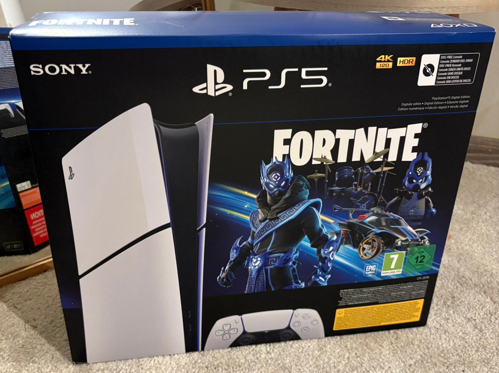 PlayStation 5 - Digital Edition - Fortnite bundel, Consoles de jeu & Jeux vidéo, Enlèvement, Comme neuf, Playstation 5 Digital