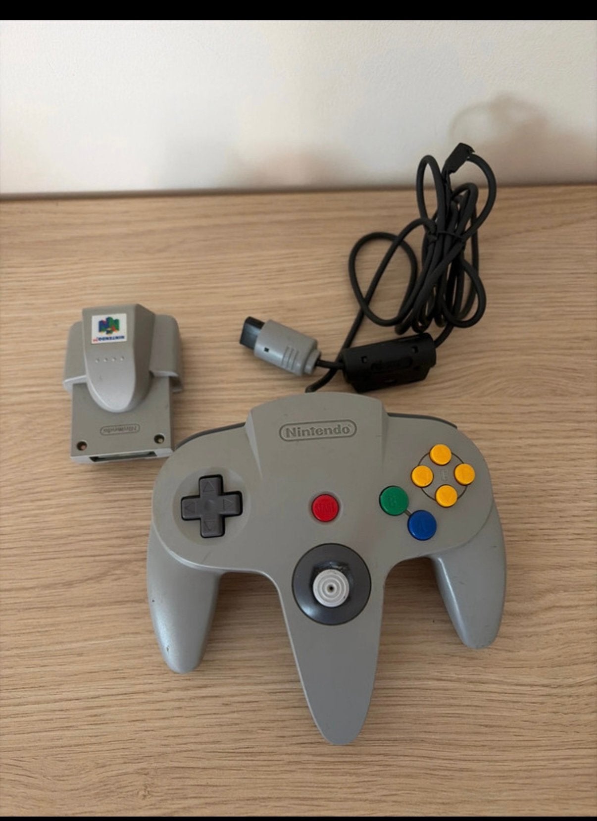 Nintendo 64 manette+ rumble pak, Consoles de jeu & Jeux vidéo, Enlèvement, Comme neuf