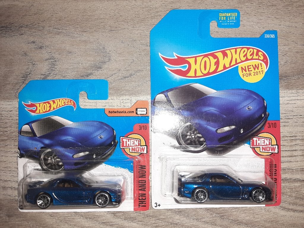 2x Hot Wheels '93 Mazda RX-7, Ophalen of Verzenden, Zo goed als nieuw, Auto